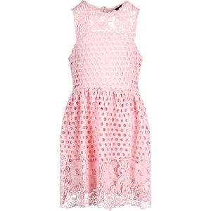 Bardot Junior pink lace dress US size 14
